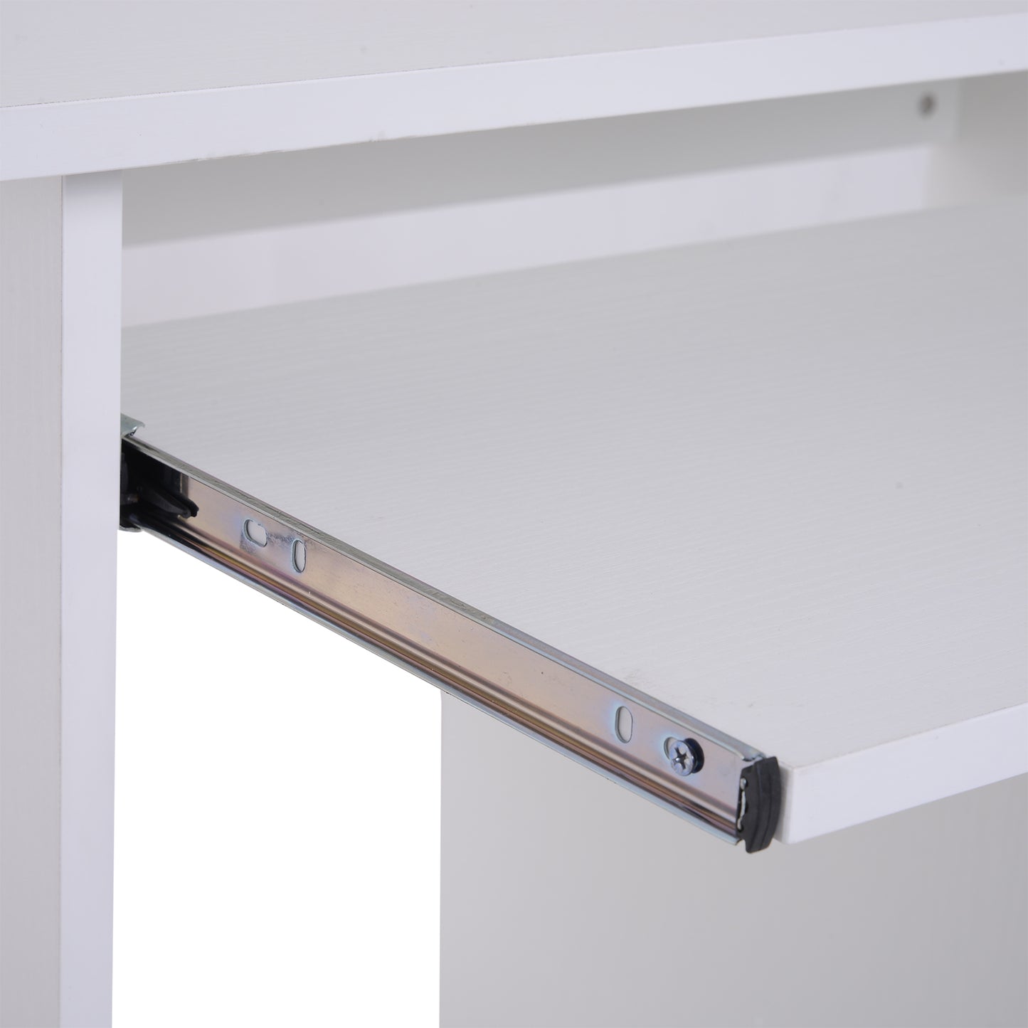 HOMCOM Computer Desk, 80Lx45Wx73.5H cm, Particle board-White