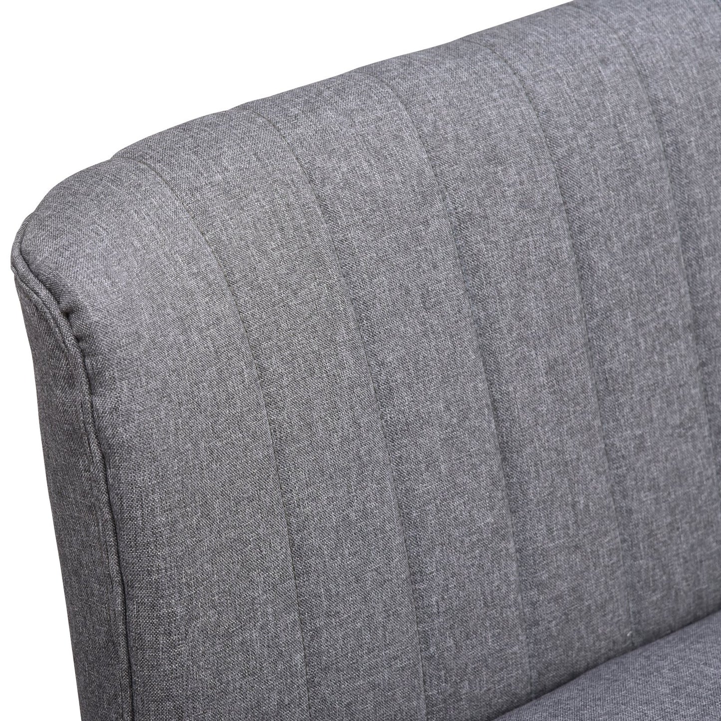 HOMCOM 2 Seater Sofa, Linen-Grey