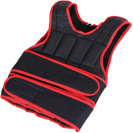 HOMCOM 15kg Weight Vest Adjustable Exercise Workout w/ 36 Weights Padding Black