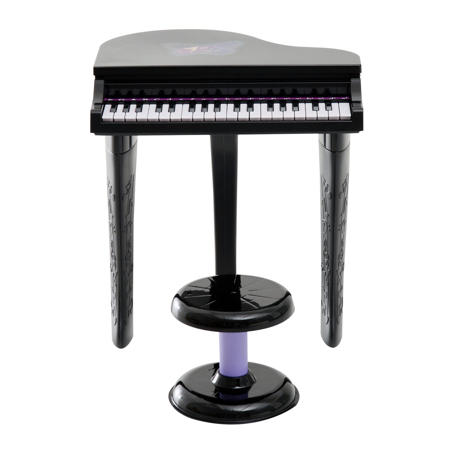 HOMCOM Mini Electronic  Piano W/Stool-Black