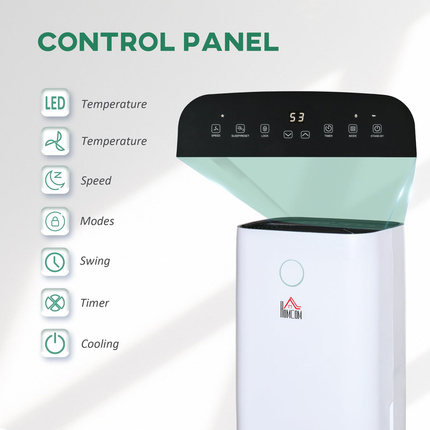 HOMCOM 16L/Day 4000ML Portable Quiet Dehumidifier for Home Laundry Room Bedroom Basement, Electric Moisture Air De-Humidifier with 3 Modes