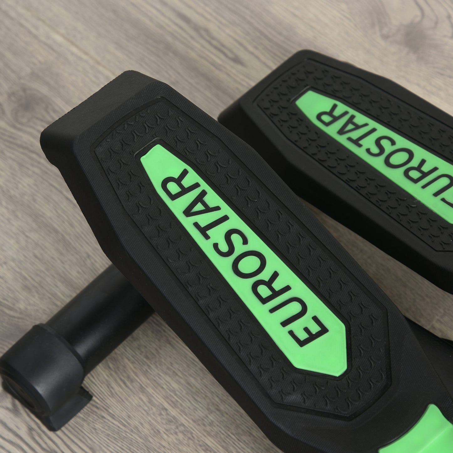 HOMCOM Free Stand Stepper Workout Fitness Machine Pulling Rope Sport Exercise W/Handle-Black/Green