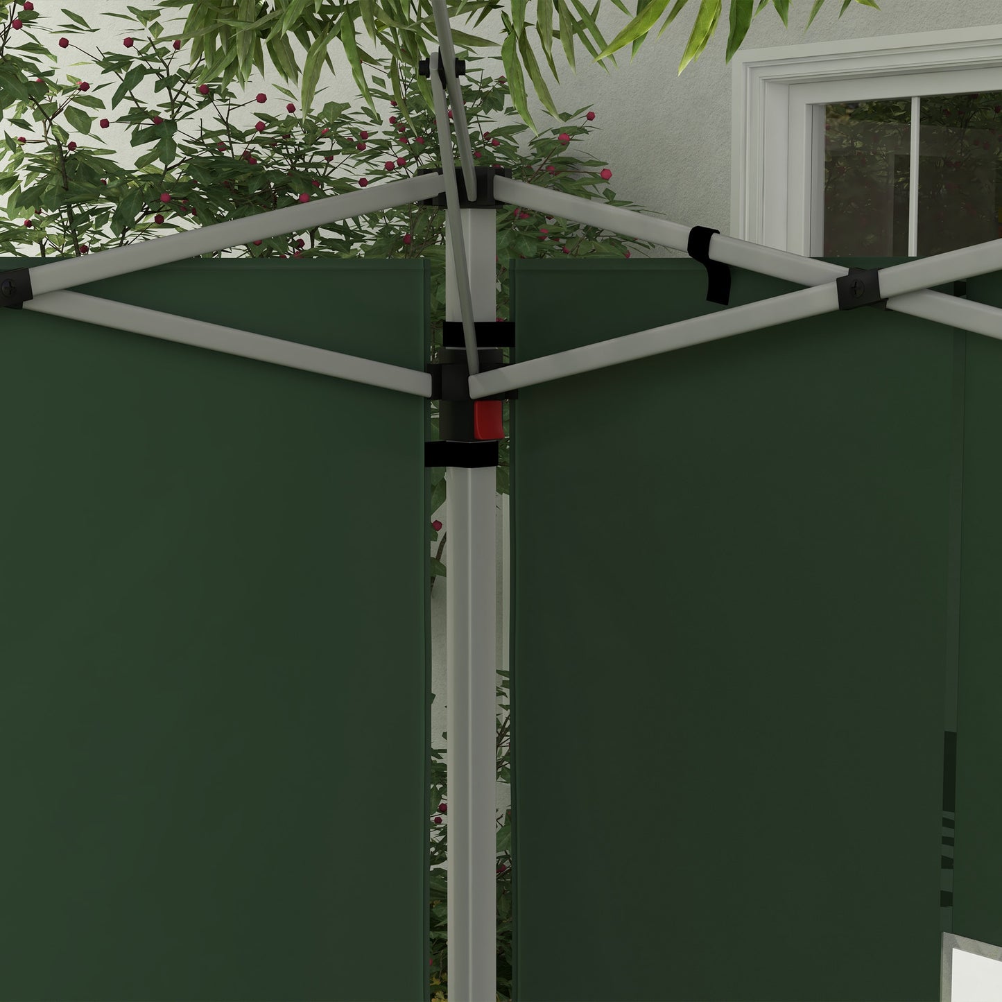 Outsunny Gazebo Side Panels Sides Replacement with Window for 3x3(m) or 3x4m Pop Up Gazebo 2 Pack Green