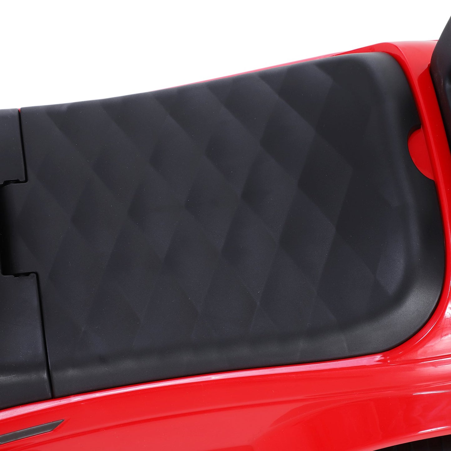HOMCOM 3-in-1 Ride-On Car Walker Stroller Push-Along w/ Horn Wheel & Under Seat Storage Red