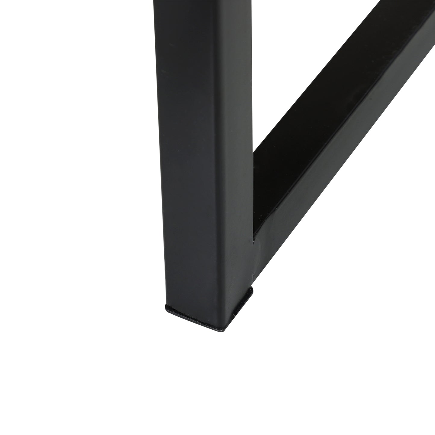 HOMCOM Bedside Table 2 Drawer Unit  Zig Zag Design Nightstand w/ Black Metal Handles Melamine Finish