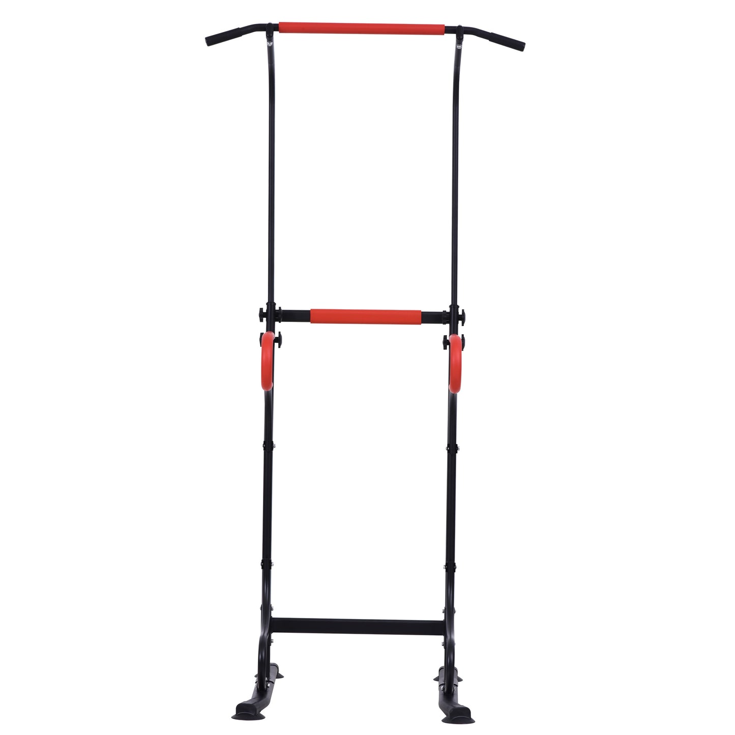 HOMCOM Steel Multi-Use Exercise Power Tower Pull Up Station Adjustable Height W/ Grips