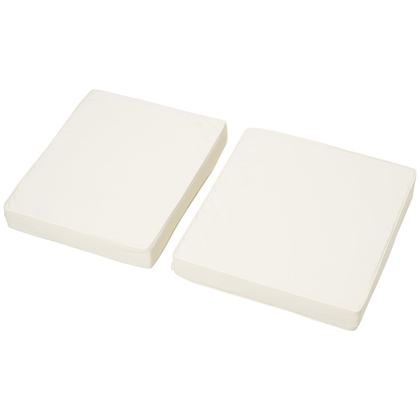 Outsunny Replacement Seat and Back Cushion Set - Cream White