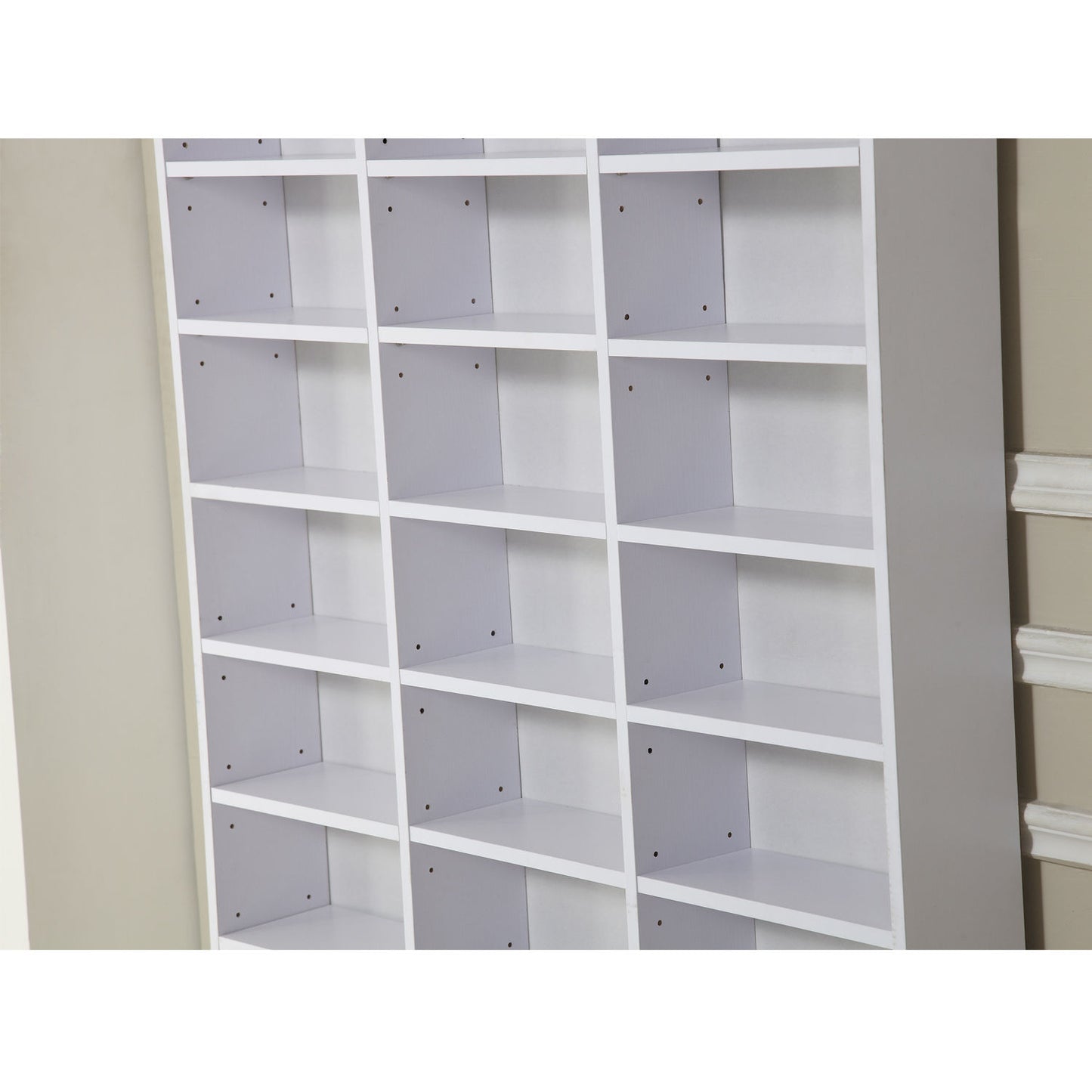 HOMCOM 195Hx102Wx23.5D cm Wooden Bookcase-White