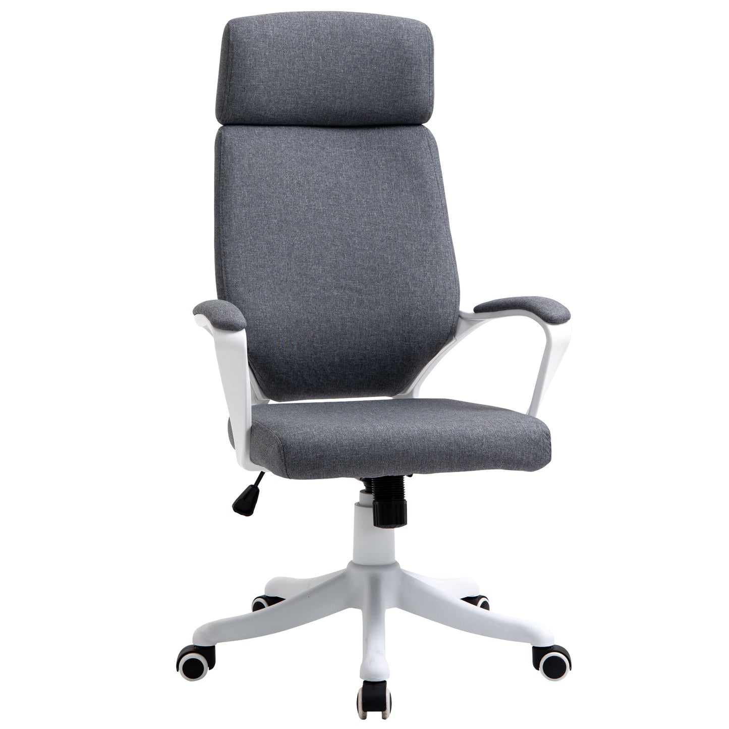 Vinsetto High Back Swivel Office Chair with Lumbar Back Support, Adjustable Height