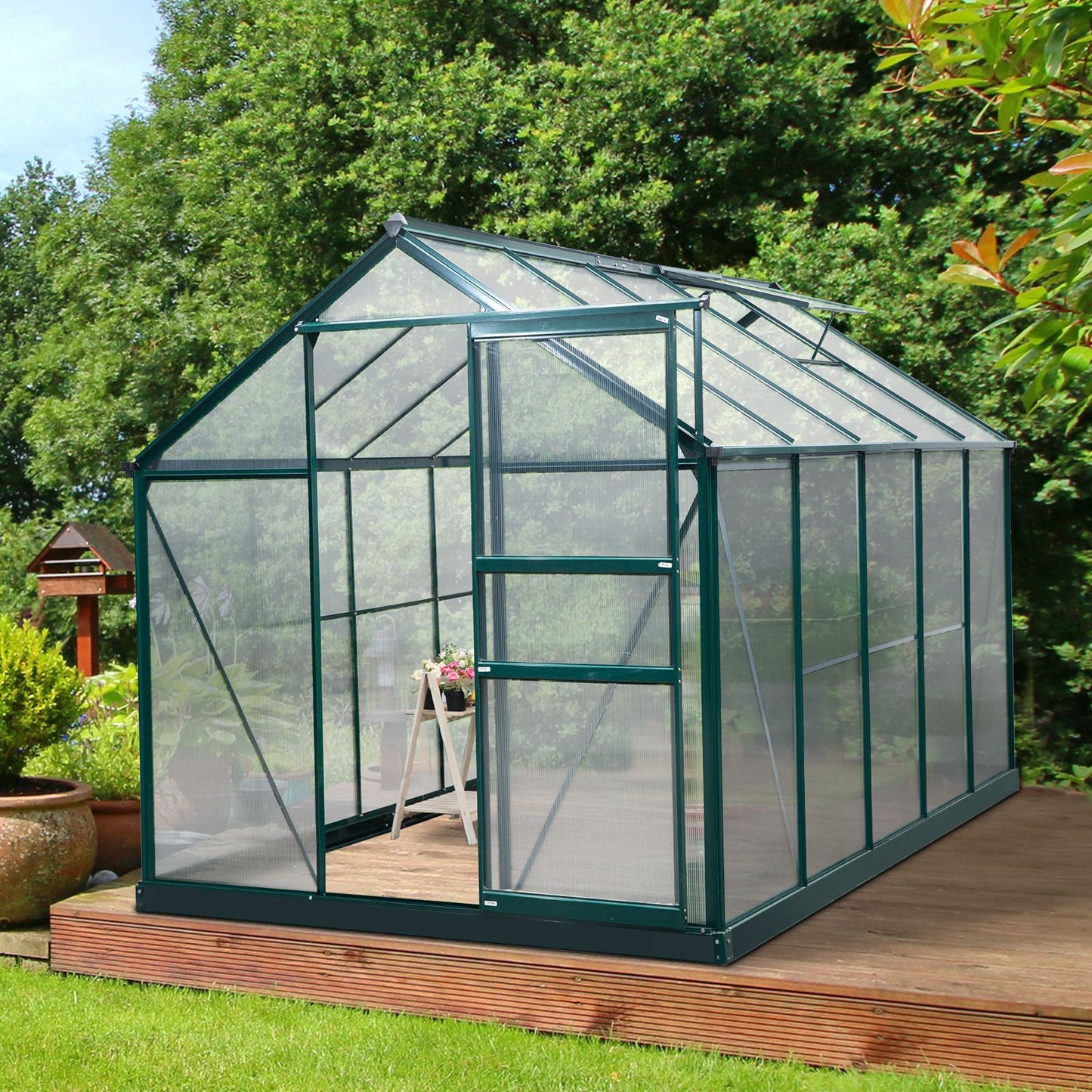 Outsunny 10ft x 6ft Aluminium frame Walk-in Greenhouse