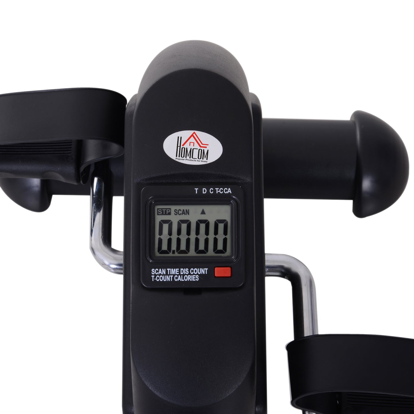 HOMCOM Mini Exercise Bike Under Desk Bike Fitness W/LCD Display, 9Wx 40Dx 31Hcm-Black