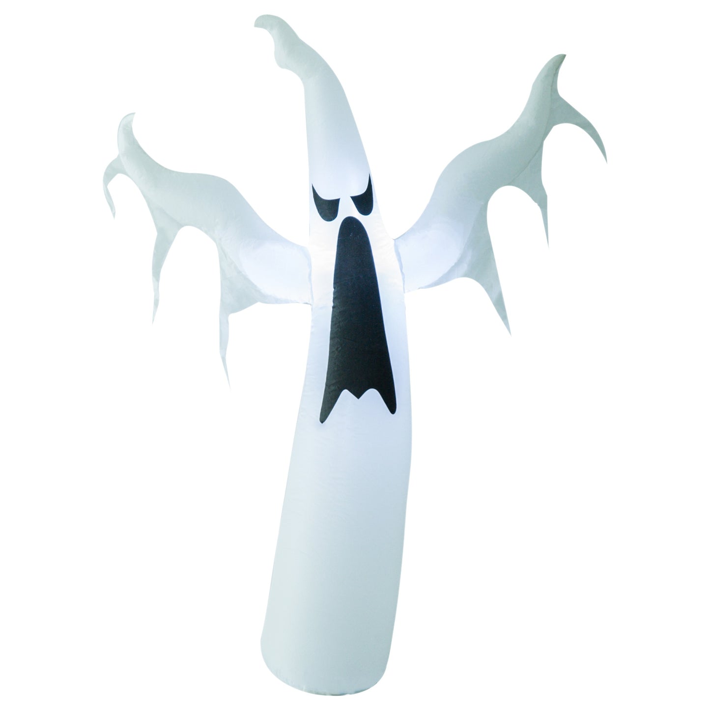 HOMCOM Inflatable Halloween Scary Ghost Outdoor Decoration w/ LED Lights 1.2M