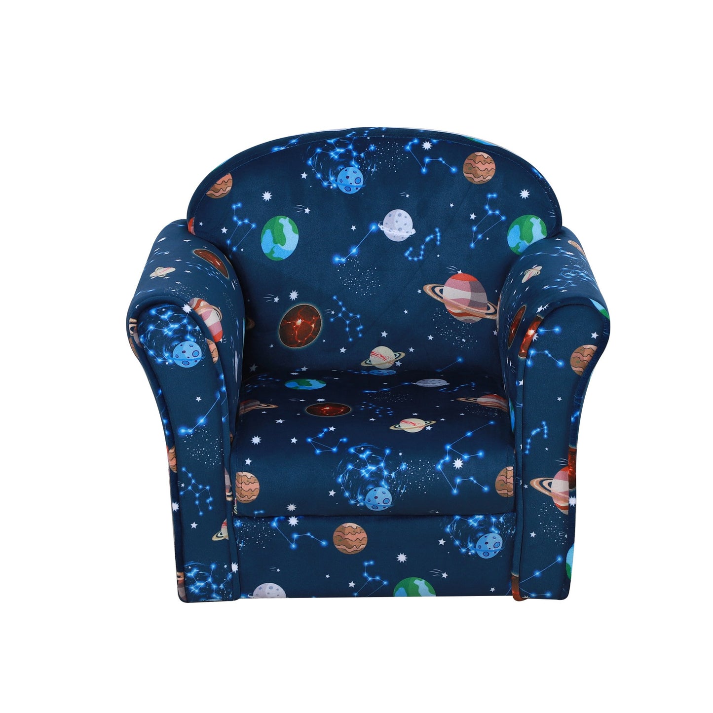 HOMCOM Kids Polyester Upholstered Outer-Space Armchair