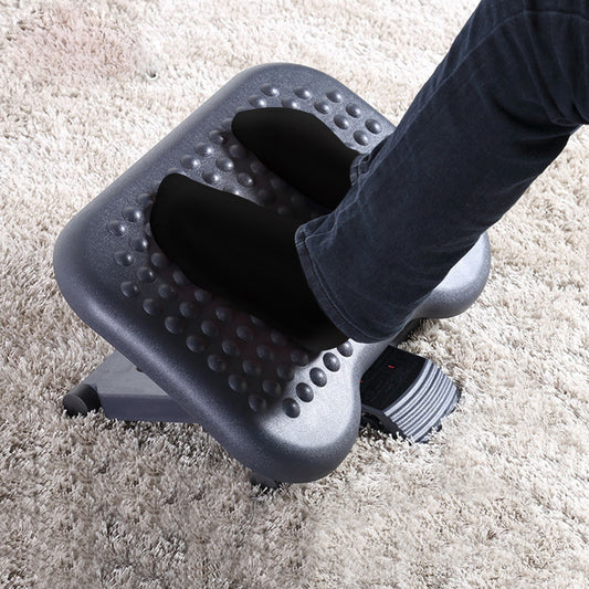 HOMCOM Height & Angle Adjustable Footrest Home Foot Rest Under Desk - Gray black