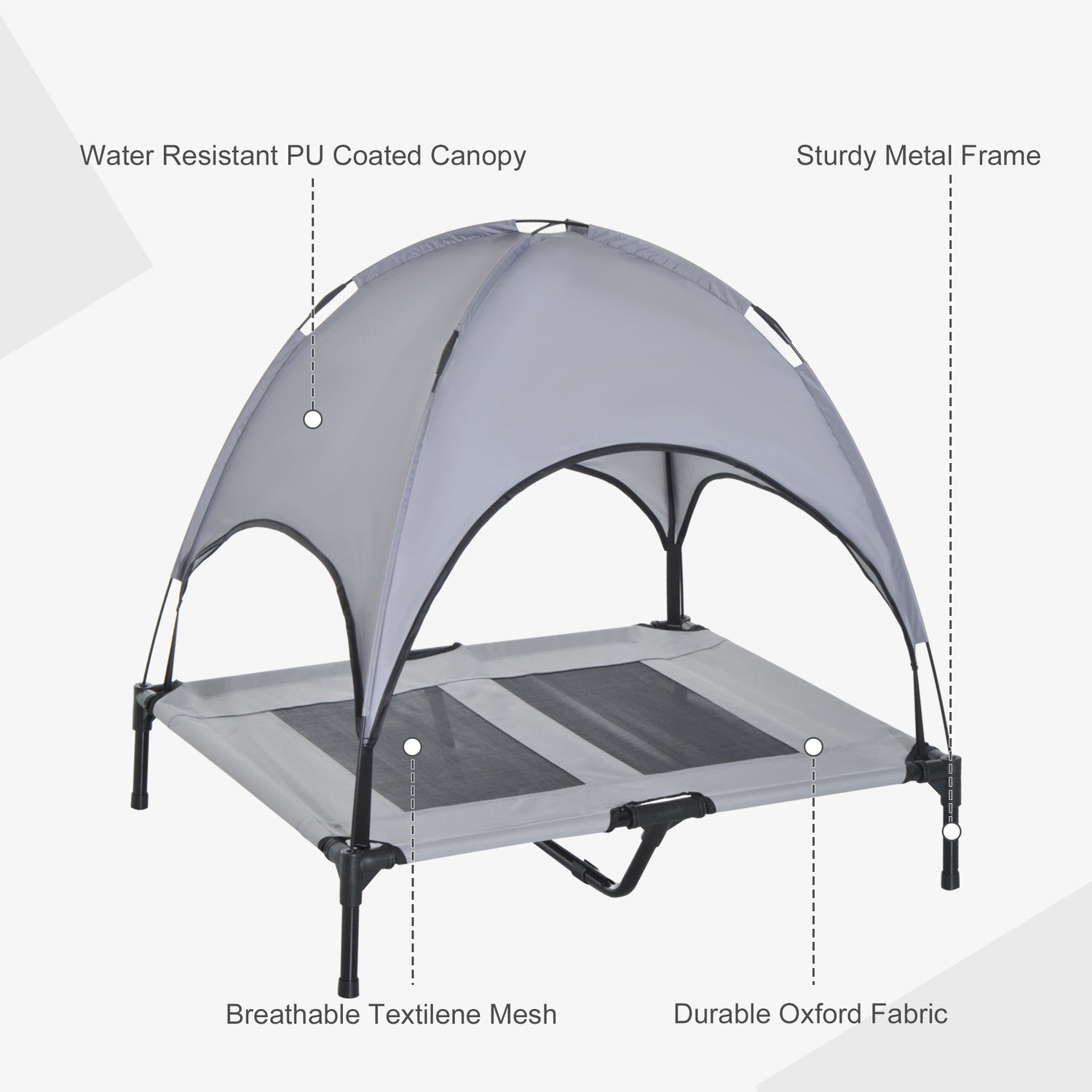 Raised on sale tent bed