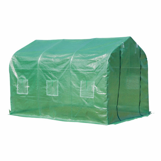 Outsunny 3x2 m Polytunnel Walk-in Greenhouse-Green