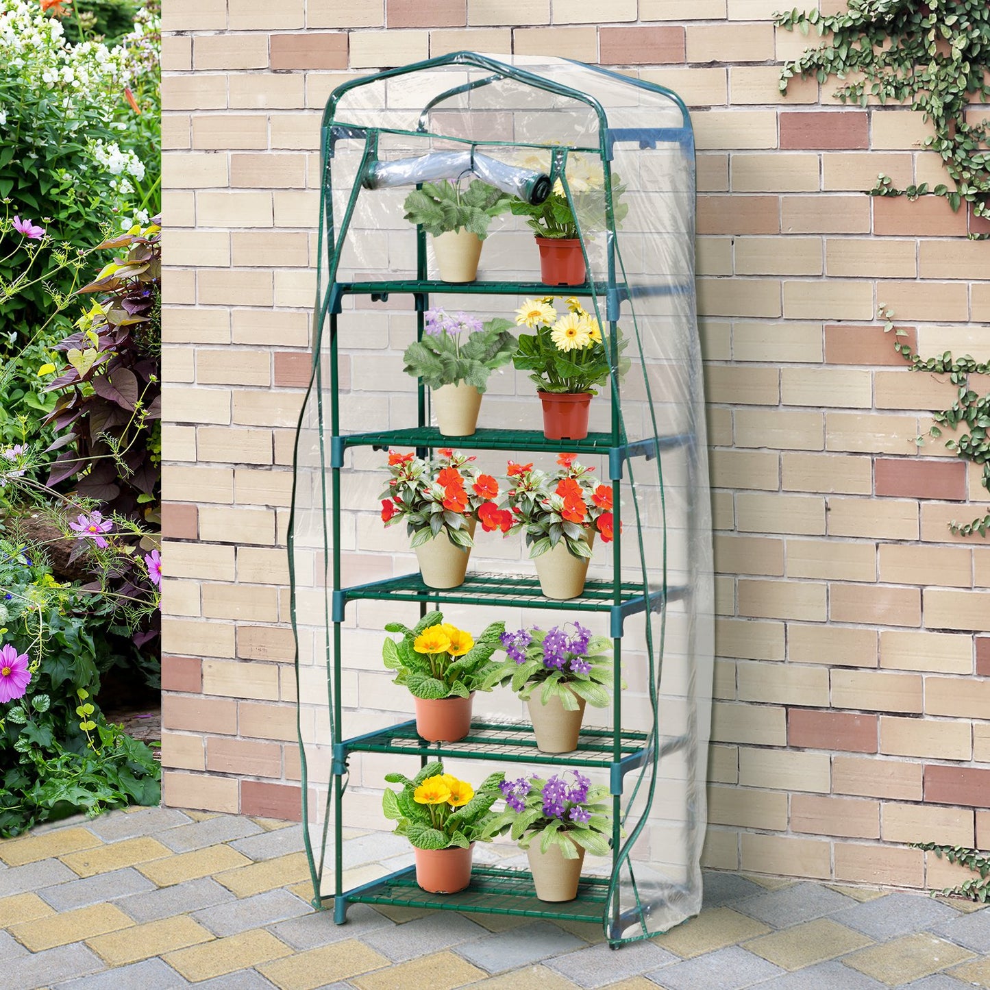 Outsunny 5-tier mini Greenhouse Portable