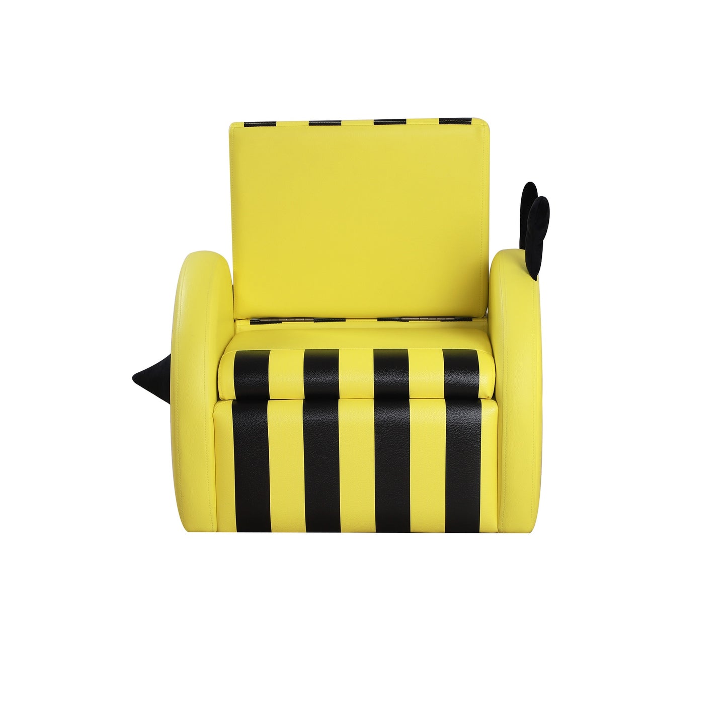 HOMCOM Kids PVC Upholstered Bumble Bee Armchair Yellow/Black