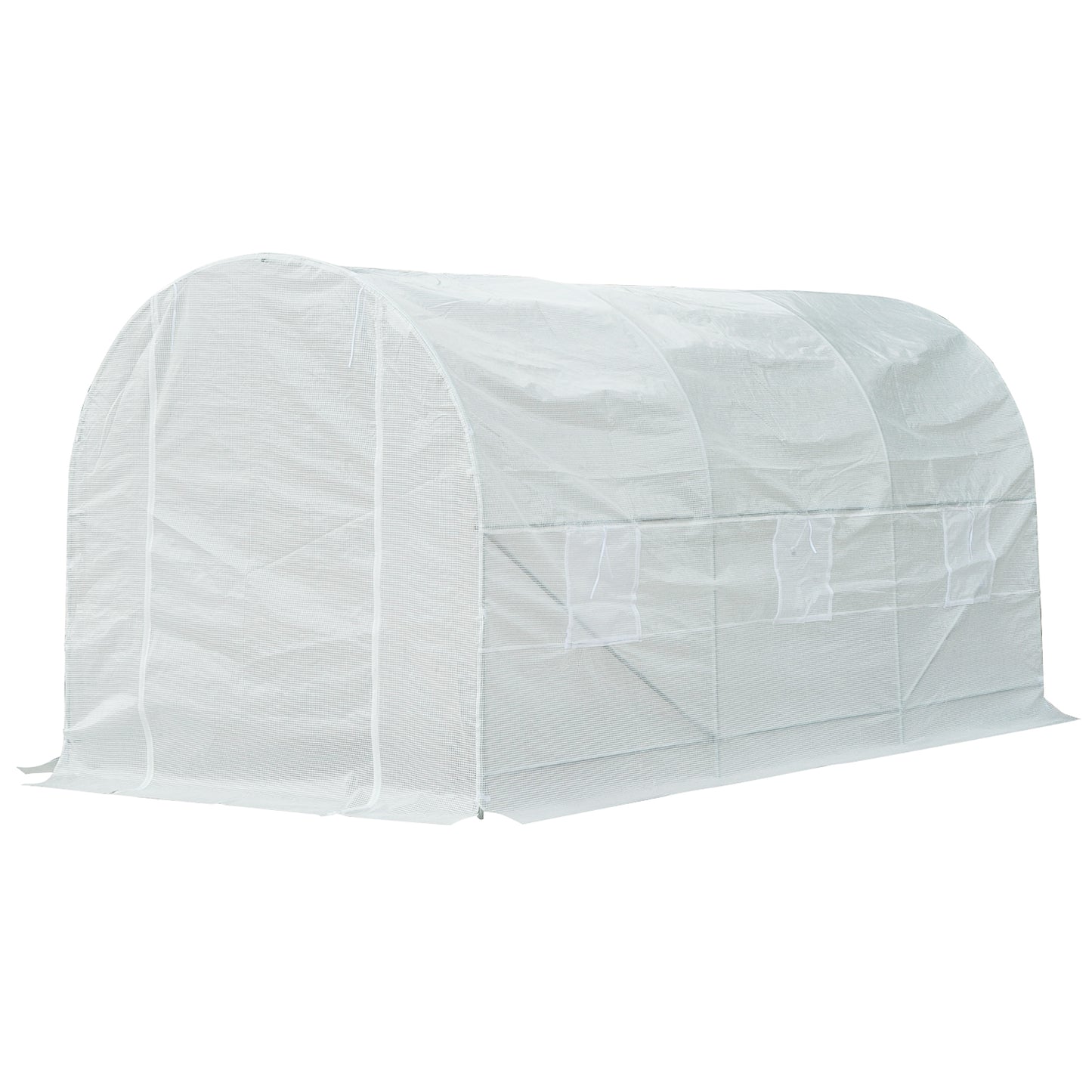 Outsunny 4.5Lx2Wx2H m Walk-in Greenhouse-White