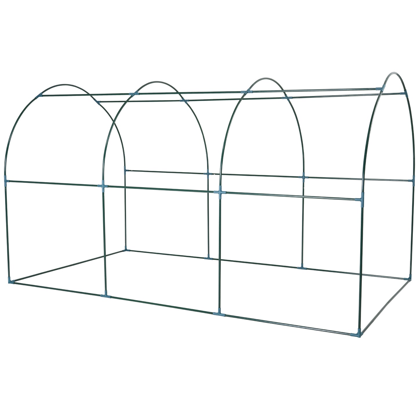 Outsunny Large Transparent PVC Tunnel Walk in Greenhouse Steel Frame Plant Vegetable Flower Grow House