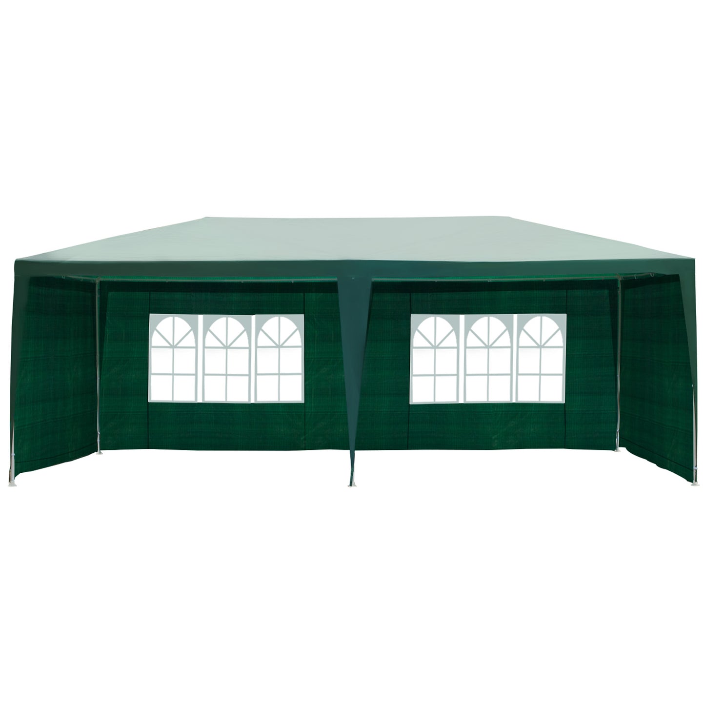 Outsunny Gazebo Canopy Camping/Party/Wedding Tent with PE Cloth 6x3 m-Green