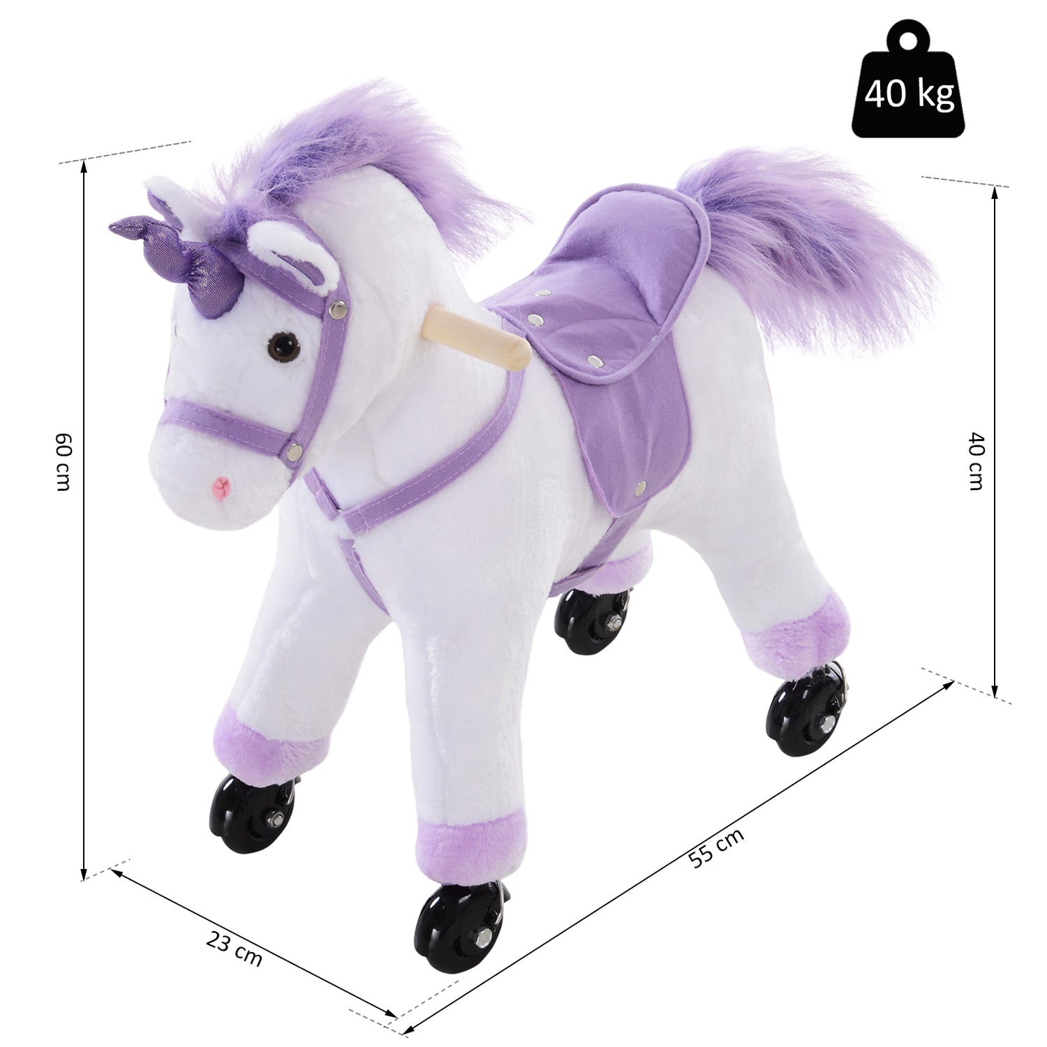 Sit on clearance plush horse