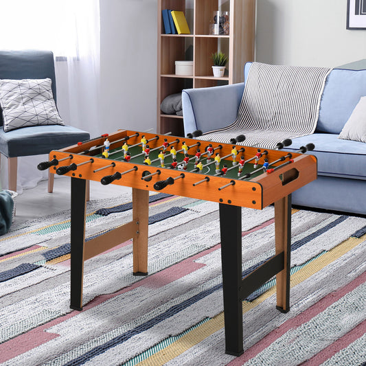 HOMCOM Foosball Game Table 84.5cm Wood Soccer Arcade Game Room,Bars w/ 2 Balls
