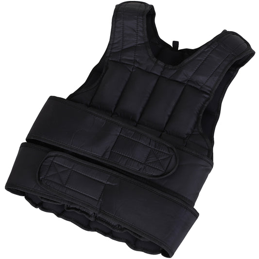 HOMCOM 15kg Adjustable Metal Sand Weight Vest Black