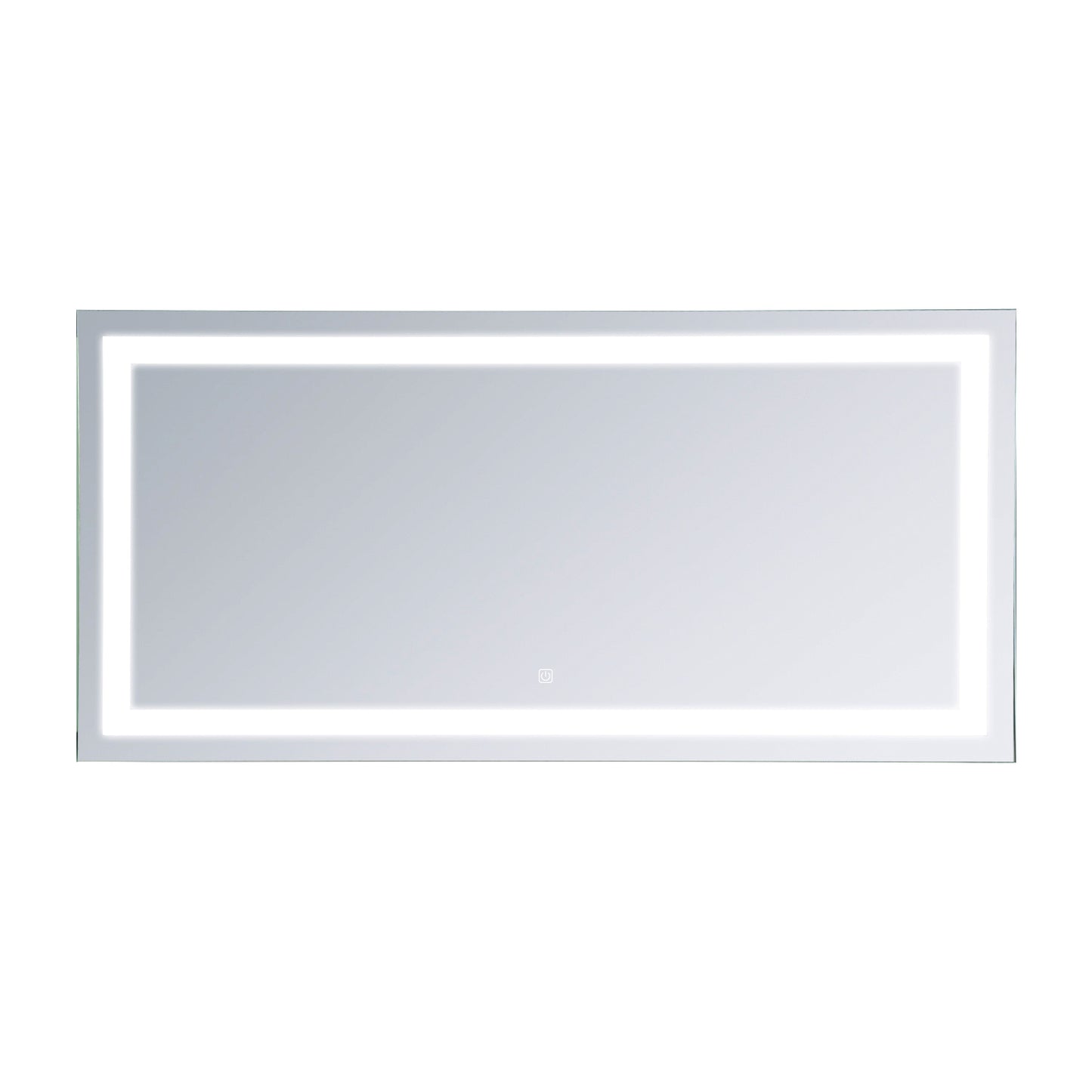 HOMCOM LED Bathroom Mirror, 120Wx60HX4D cm-Silver