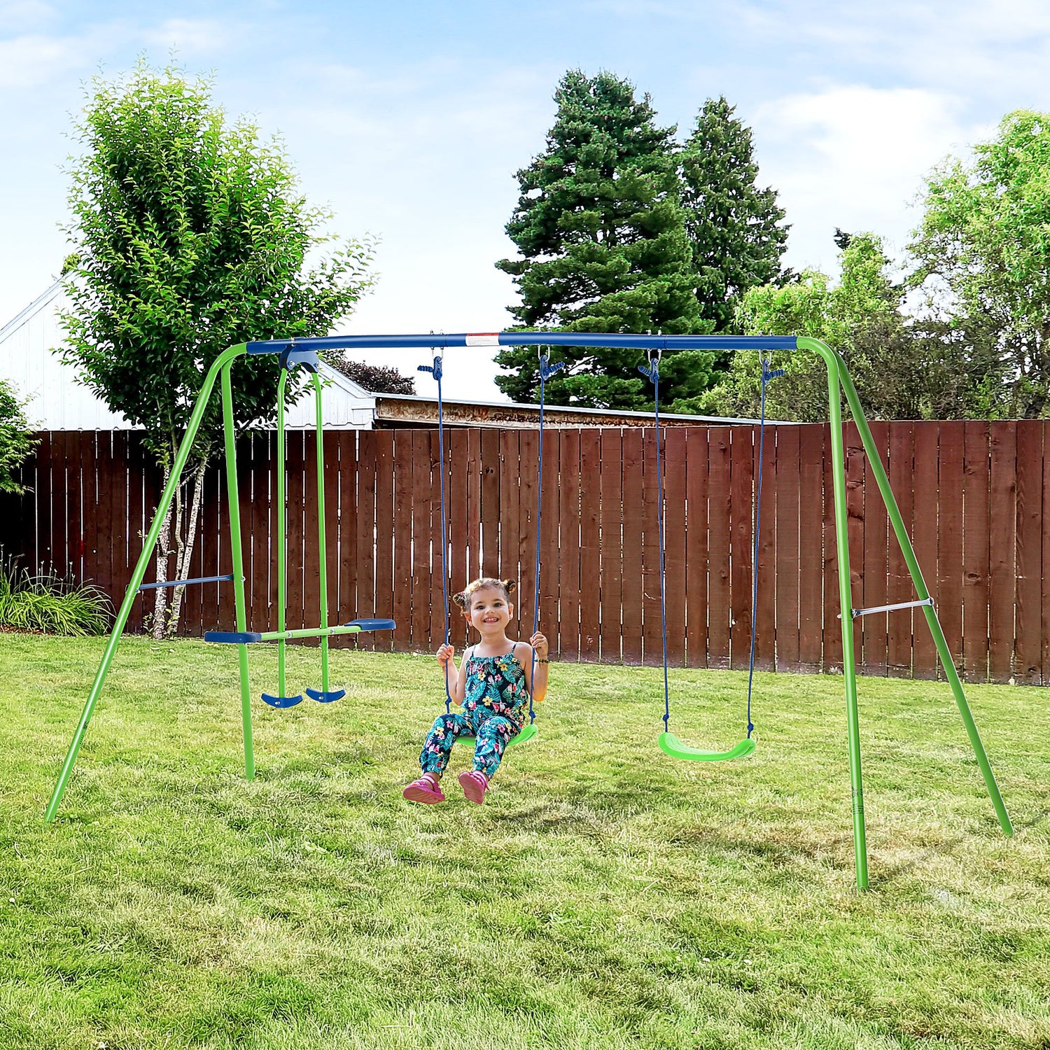 2 unit swing and shop seesaw set