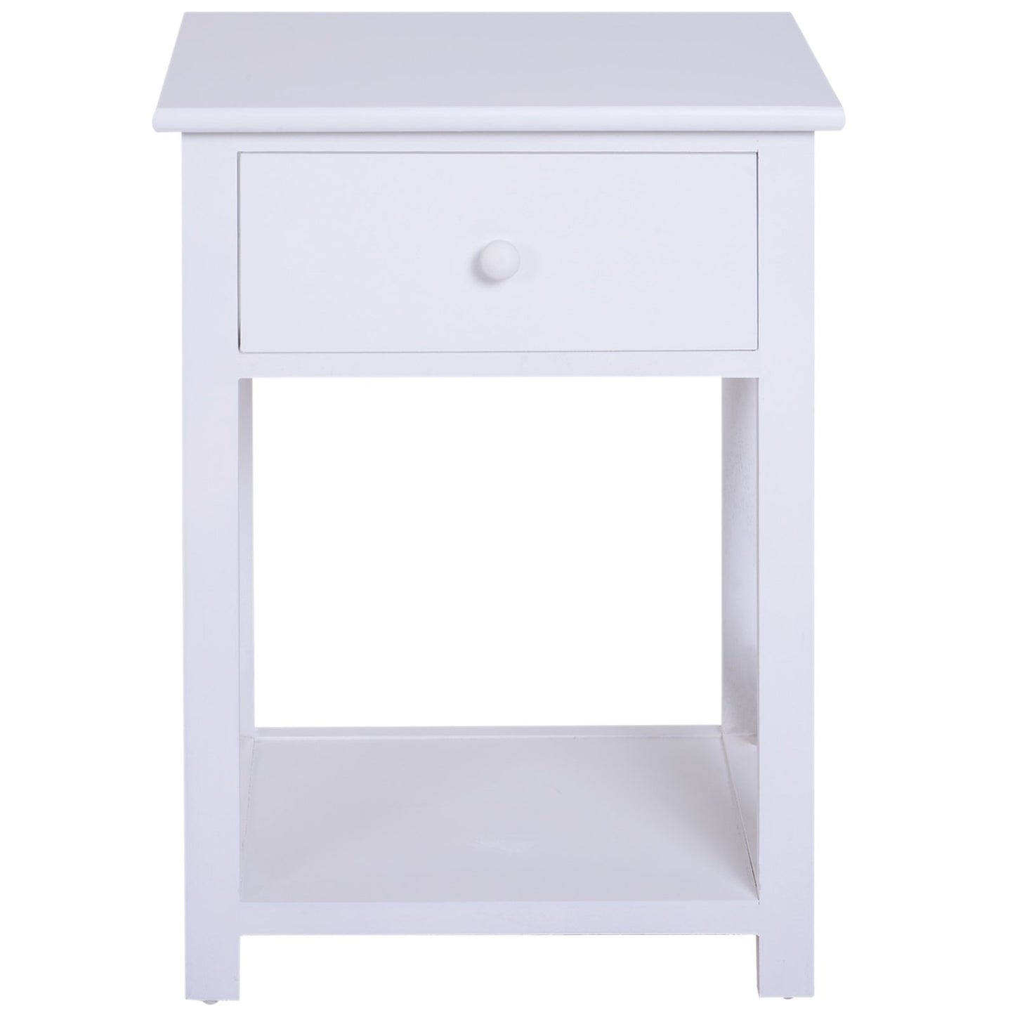 HOMCOM 40Lx30Wx55H cm End Table-White