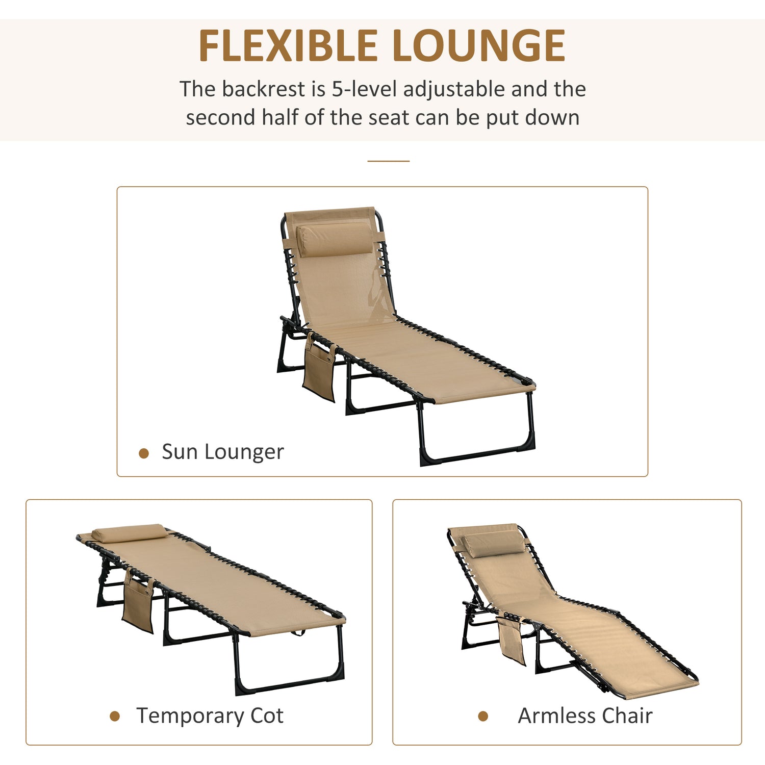 Armless 2024 sun loungers