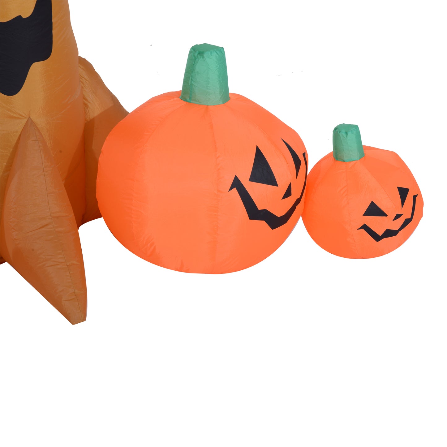 HOMCOM Halloween Inflatable Tree W/Pumpkins LED Lights