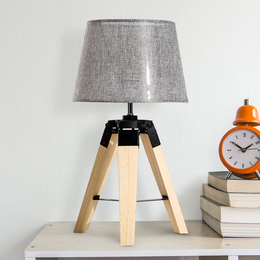 HOMCOM Tripod Table Lamp-Grey