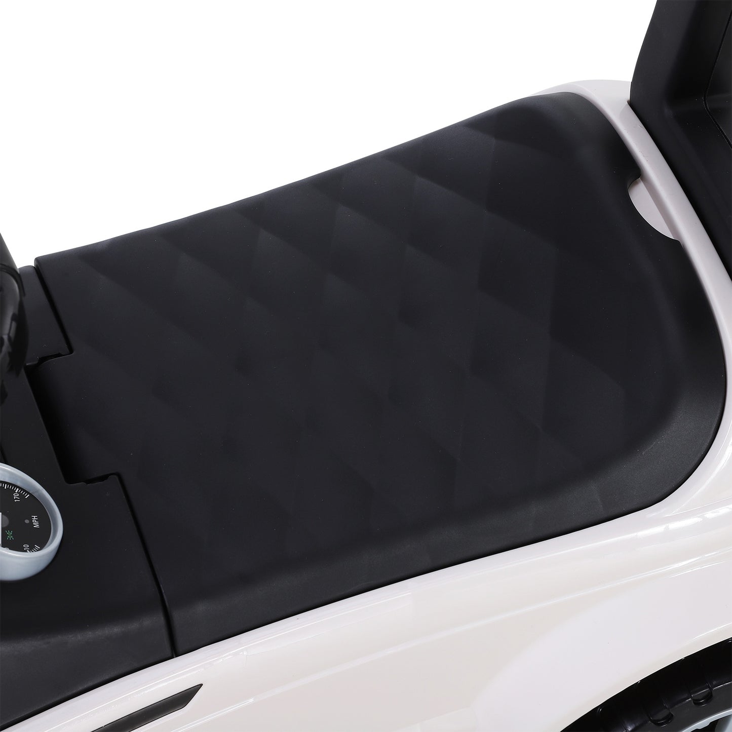 HOMCOM 3-in-1 Ride-On Car Kids Car Walker Stroller Push-Along w/ Horn Wheel & Under Seat Storage White