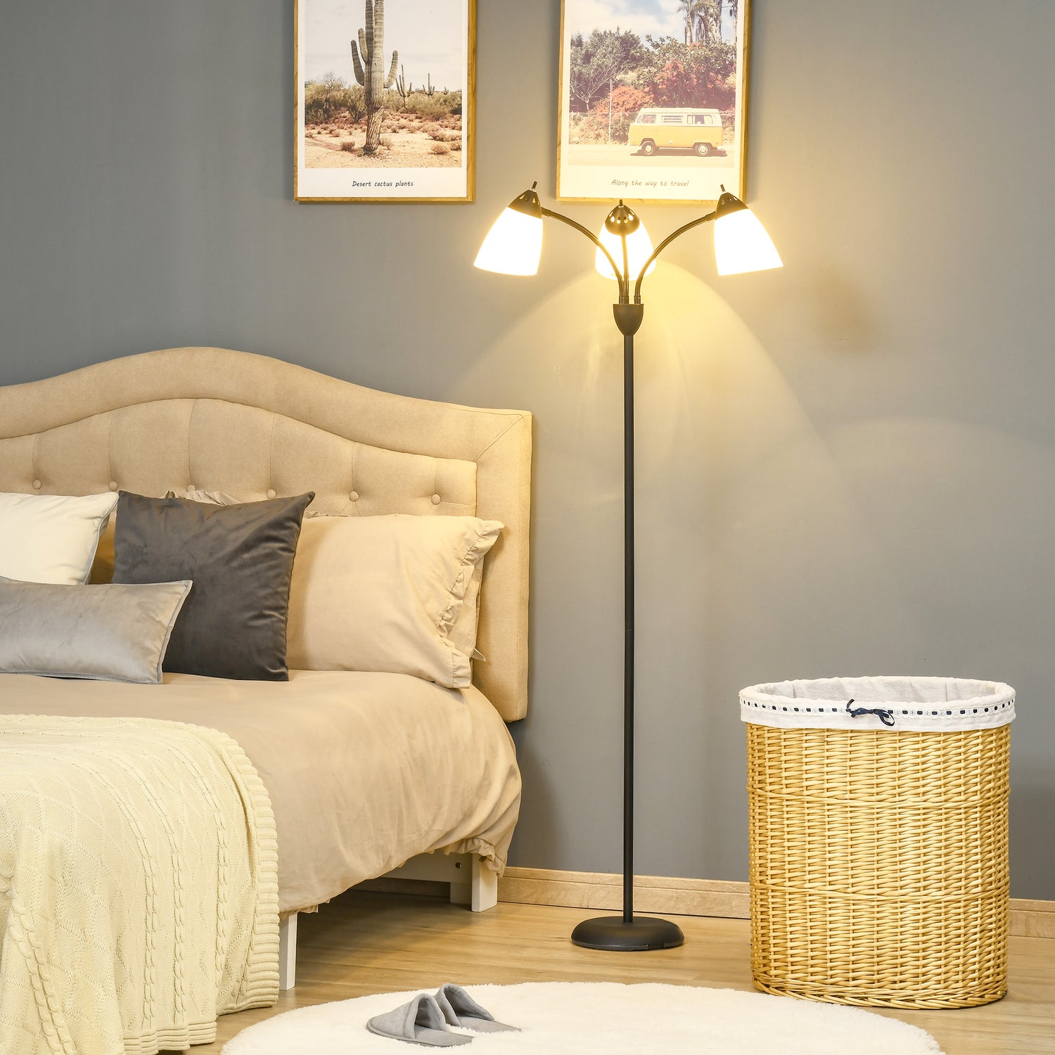 3 bulb deals floor lamp walmart