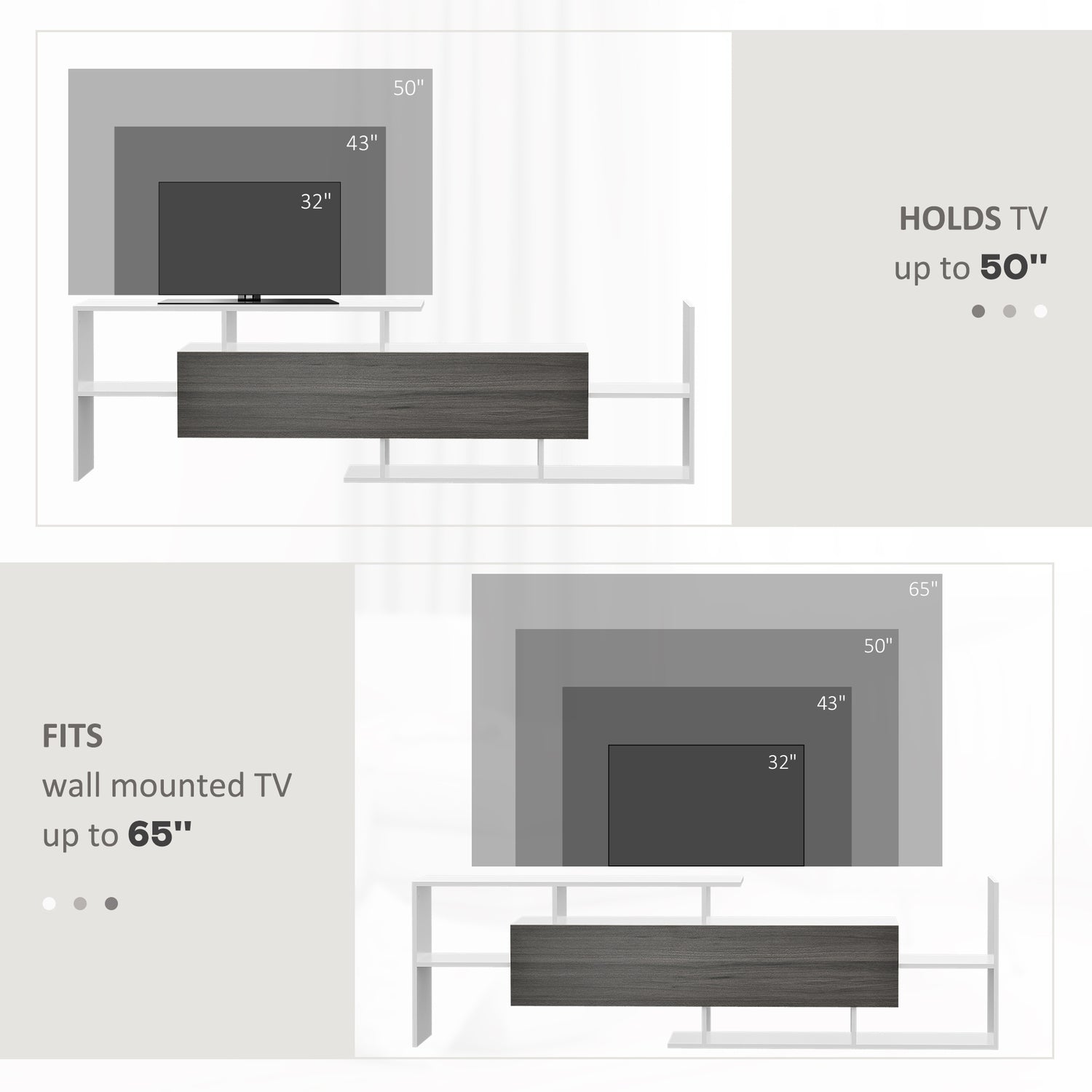 65 inch deals wall shelf