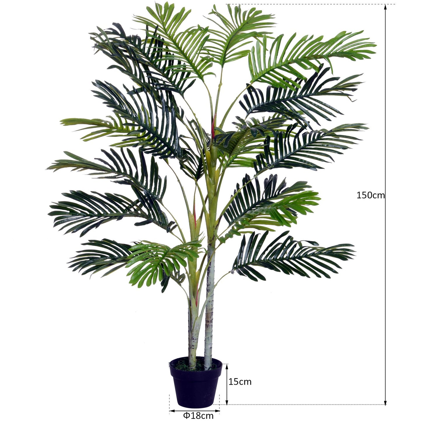 Outsunny Artificial Plant Pot Tree, 150cm