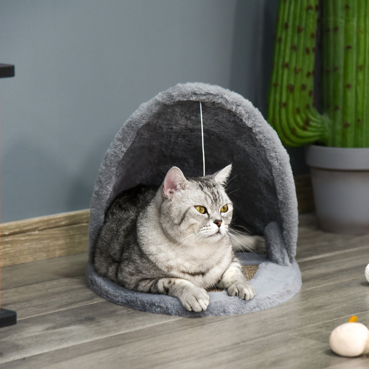 PawHut Cat/Kitten bed w/ sisal scratching post
