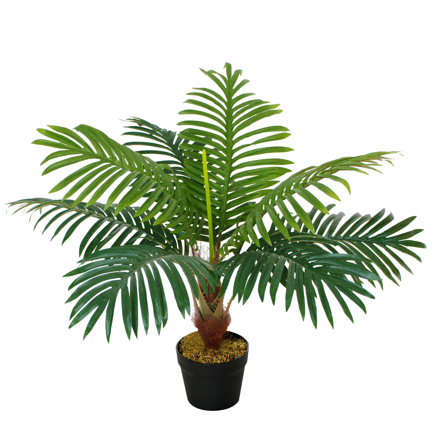 Outsunny Artificial Palm Plant Realistic Fake Tree Potted Home Office Décor 60cm