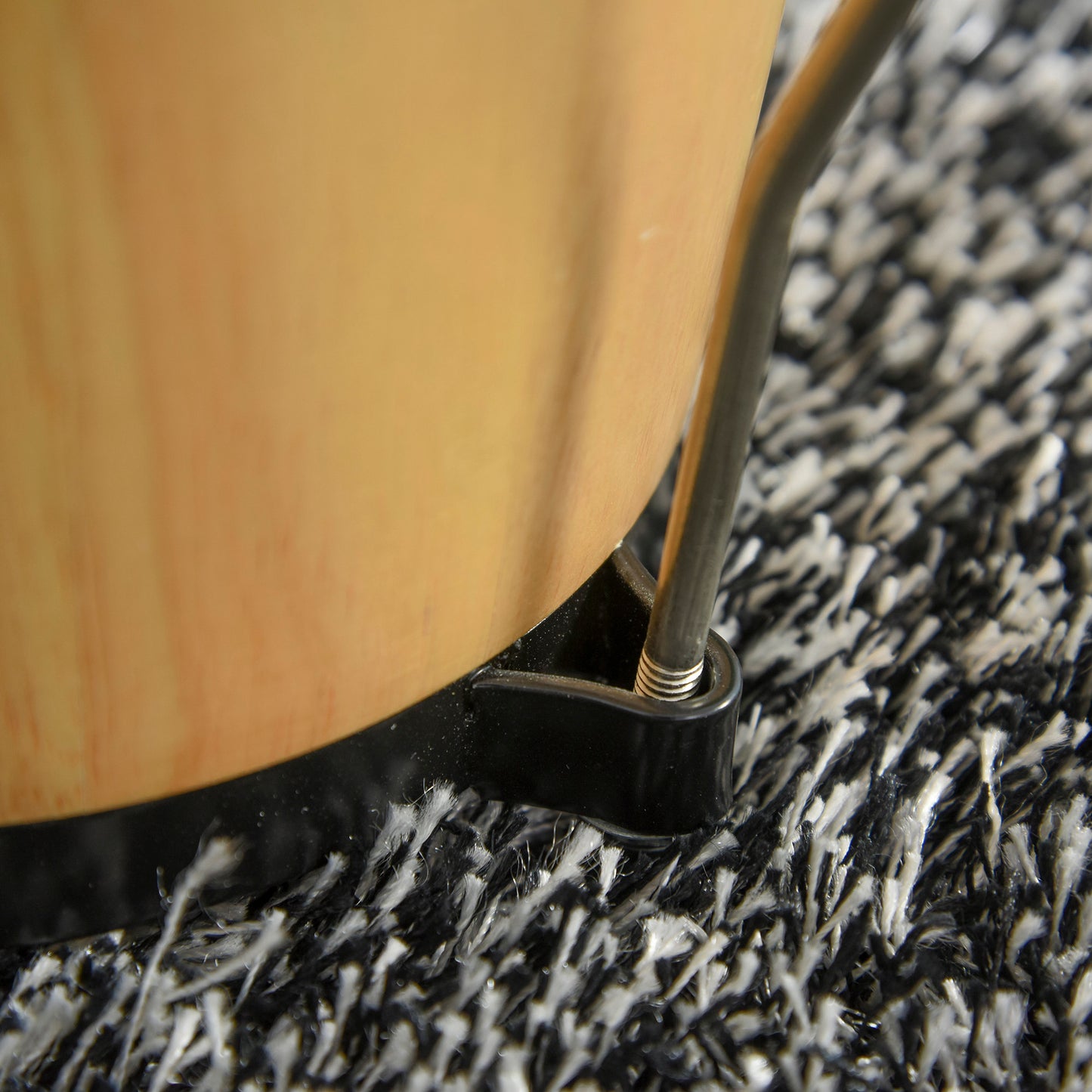 HOMCOM Sheepskin Bongo Drums w/ Tuning Wrench