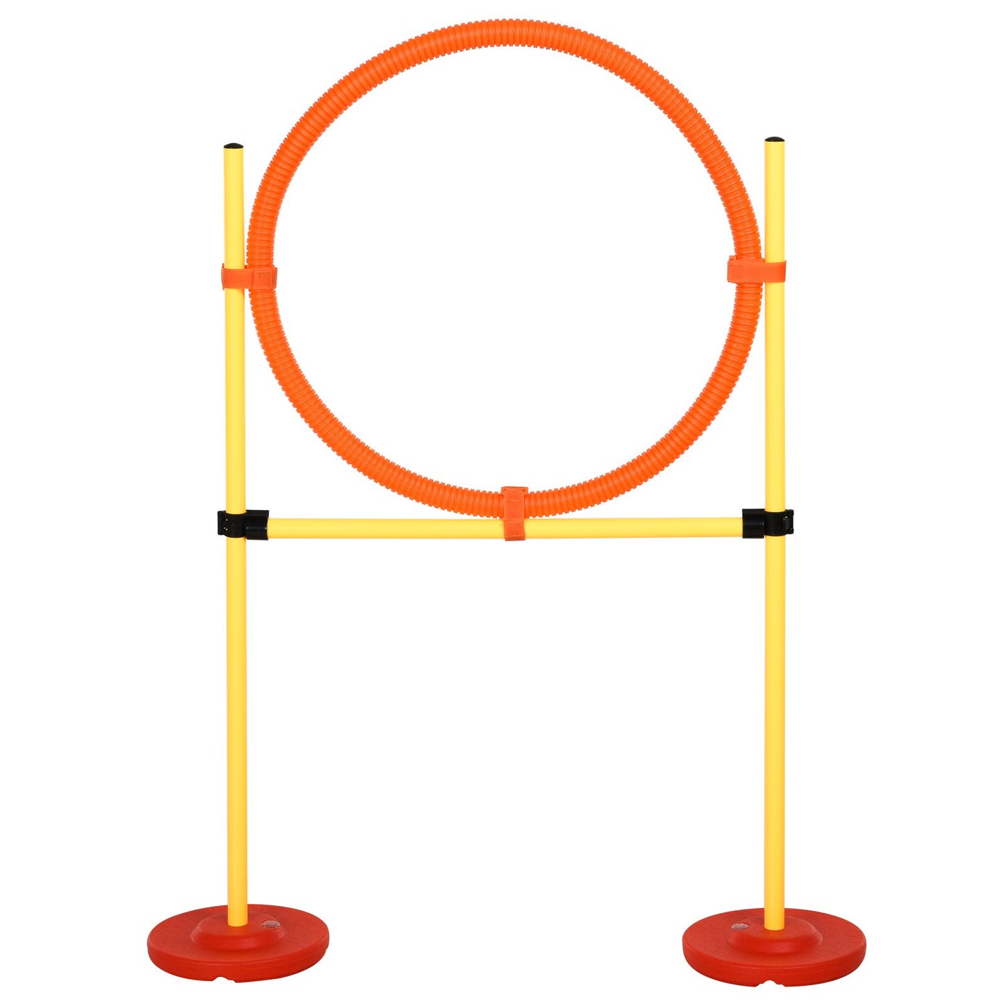 PawHut Dogs 4-Obstacle ABS Agility Training Set Yellow/Red