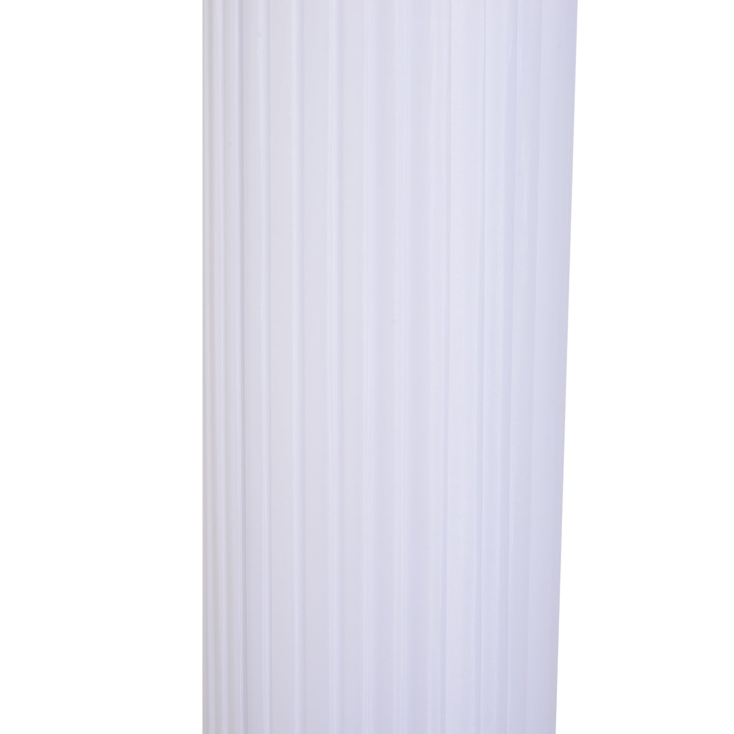HOMCOM Free Standing Floor Lamp, 20Lx20Wx160H cm-White/Silver