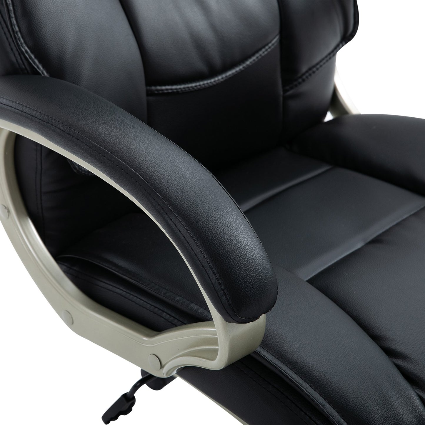 HOMCOM PU Leather Ergonomic Executive Office Desk Chair Black