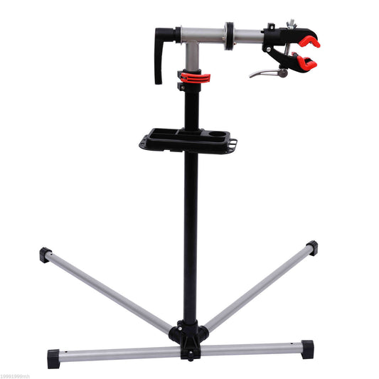HOMCOM Adjustable Bicycle Repair Stand-Silvery Grey