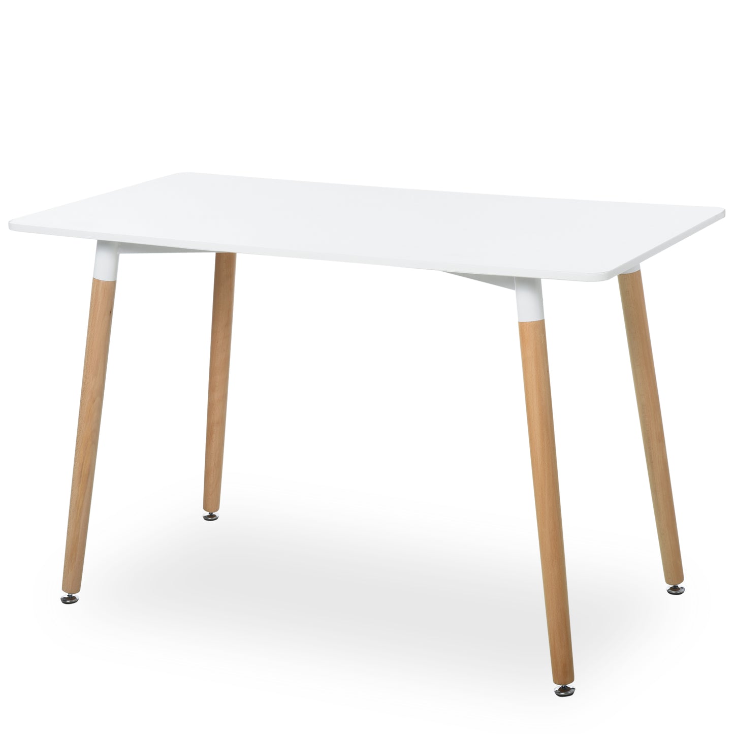 HOMCOM MDF Scandinavian Dining Table White/Oak