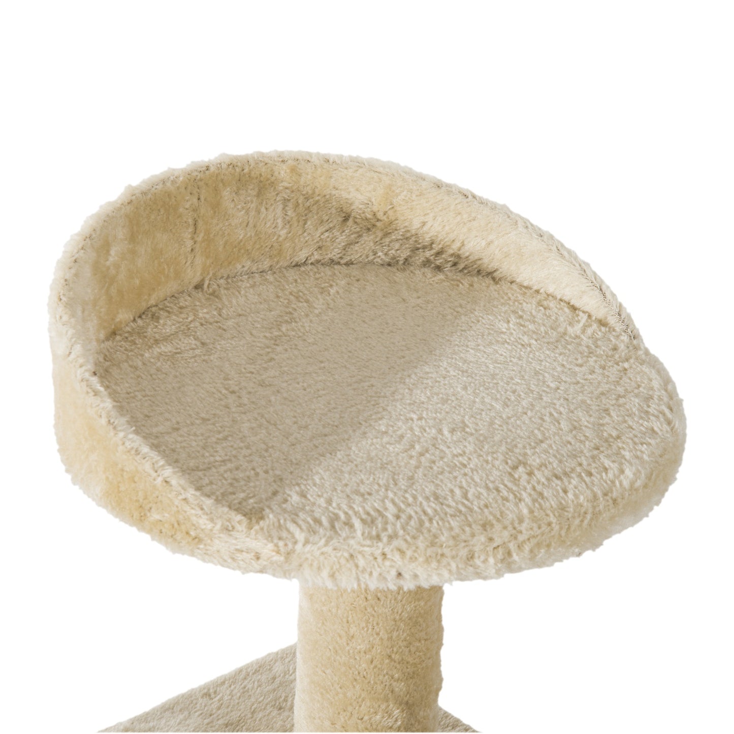 PawHut Cat Tree Scratching Post, 50x50x100 cm-Beige