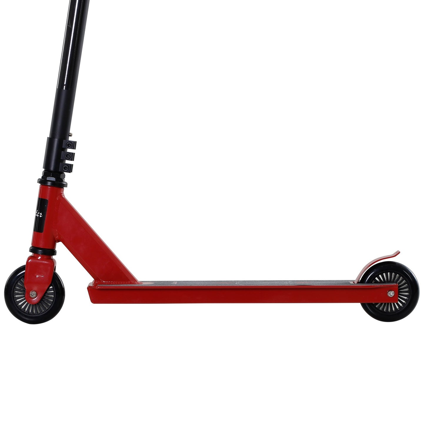 HOMCOM Teens Lightweight Steel Stunt Scooter Red