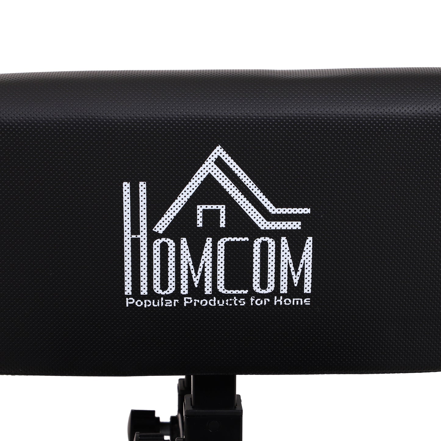 HOMCOM Squat Bench, 71Wx108Dx46-58H cm, Steel, PVC, EVA-Black