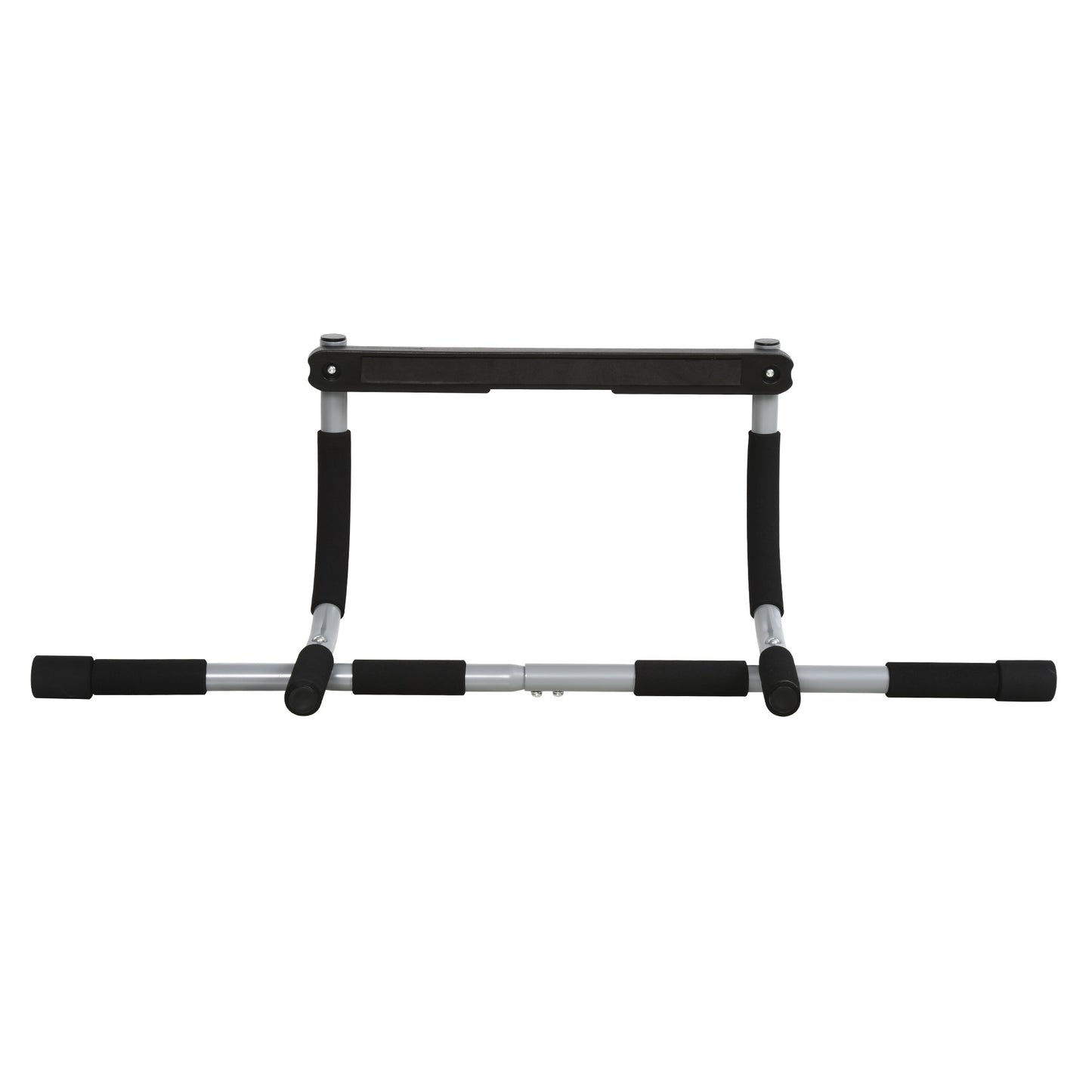 HOMCOM Steel Horizontal Home Door Frame Pull-Ups Bar Silver/Black